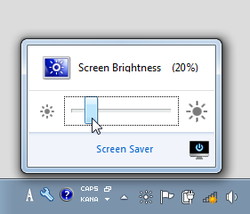 レビュー タスクトレイからモニターの輝度を変更できるユーティリティ Ibrightness Tray 窓の杜