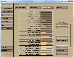 レビュー ファミコン風のオリジナル効果音をワンクリックで作成できる Sfxr 窓の杜