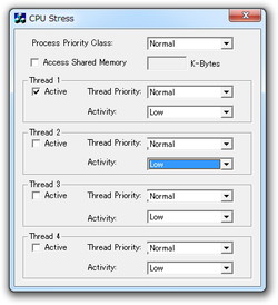 レビュー Cpuに負荷がかかった状態を再現するwindows Sysinternals製ツール Cpu Stress 窓の杜