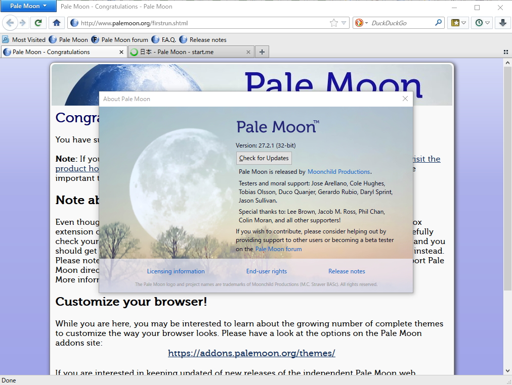 [B! Firefox] 「Firefox」派生ブラウザー「Pale Moon」は開発を継続 ～“XUL”の維持にも意欲的【やじうまの杜】