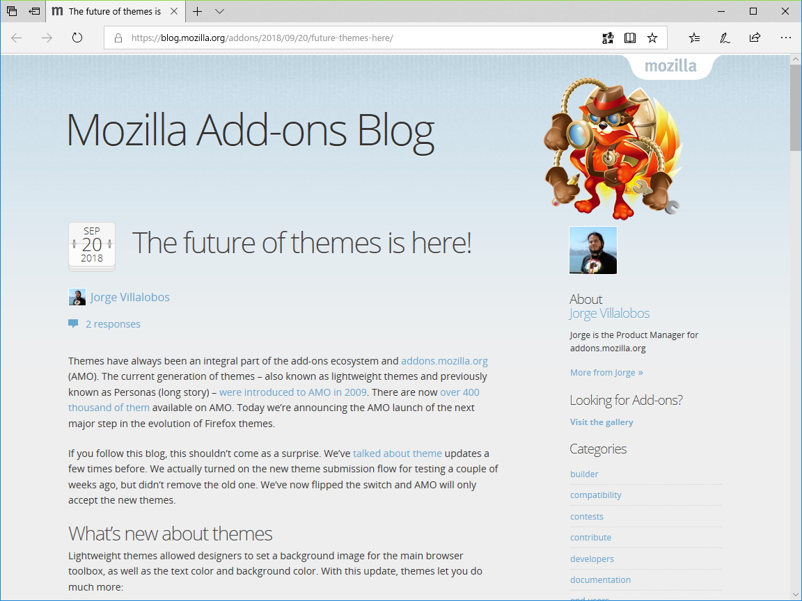 Firefox のテーマ機能が進化 カスタマイズ可能な要素が増加 窓の杜