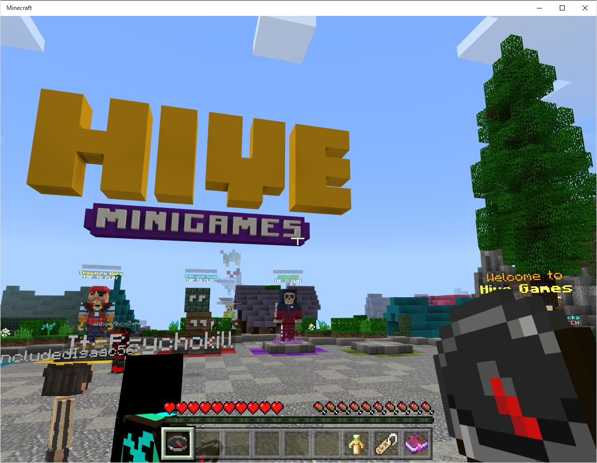 ミニゲームサーバー The Hive へ接続できる Minecraft V1 7が正式リリース 窓の杜