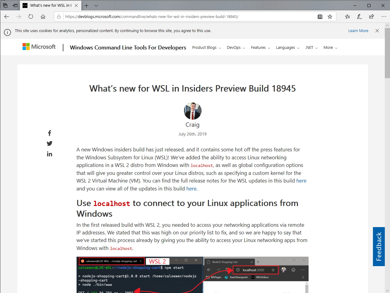 WSL 2」最大の課題であった“localhost”問題が解決 ～「Windows 10 