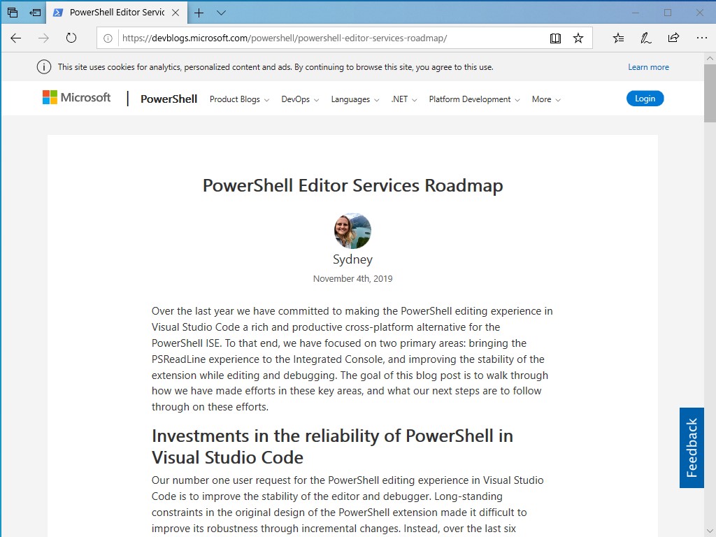 PowerShellのエディターはVisual Studio Codeに ～安定性の向上した拡張機能を来年1月に公開 - 窓の杜