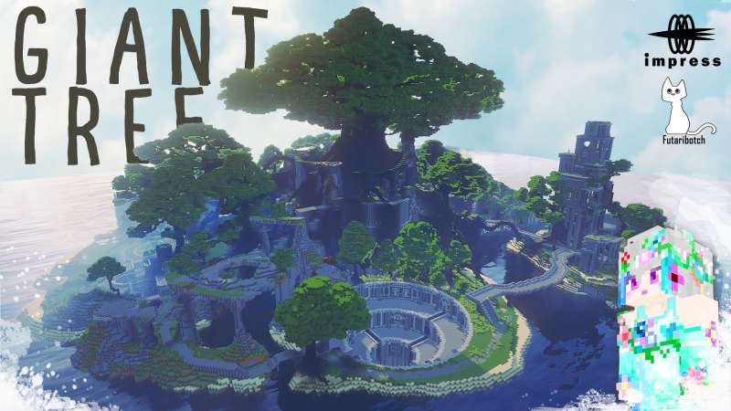 Minecraftのゲーム内ストアに巨大な樹々が茂る森に埋もれた遺跡のワールド Giant Tree が登場 窓の杜