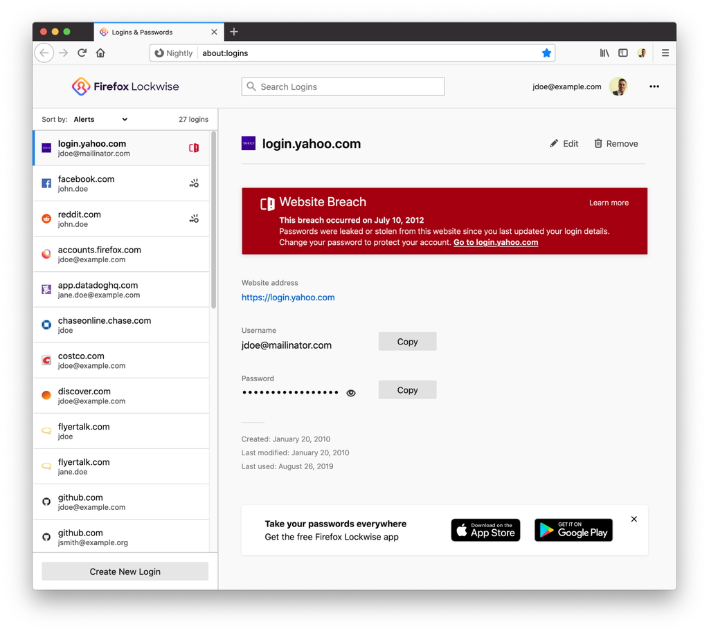 Firefox 76」が正式公開 ～「Lockwise」にパスワードの漏洩警告や自動