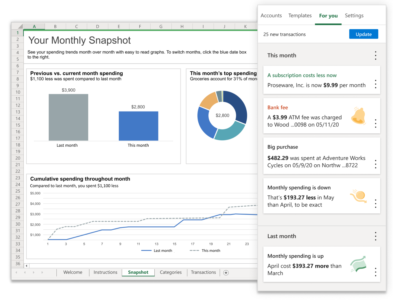 Money In Excel の提供がスタート 米国のmicrosoft 365 Personal Family加入者から 窓の杜