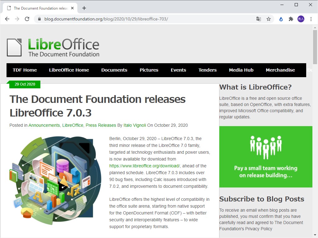 Tdf Libreoffice 7 0 3 をリリース Itnews