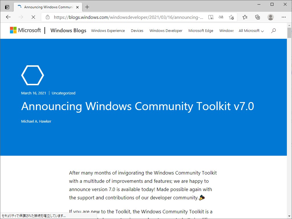 [B! Development] 「Windows Community Toolkit 7.0」が公開 ～「MVVM Toolkit」を導入 ...