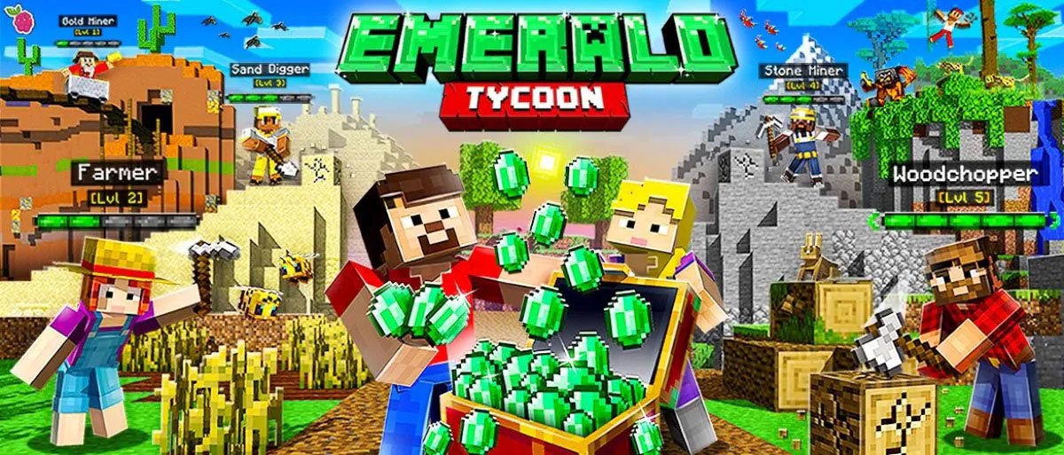 マイクラに無料マップ Minecraft Emerald Tycoon が登場 モバイル向けに最適化 窓の杜