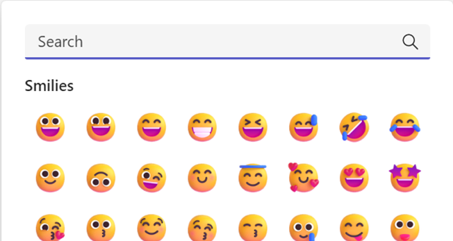 Windows 11の新しい絵文字セットが Microsoft Teams でも パブリックプレビュー版で 窓の杜