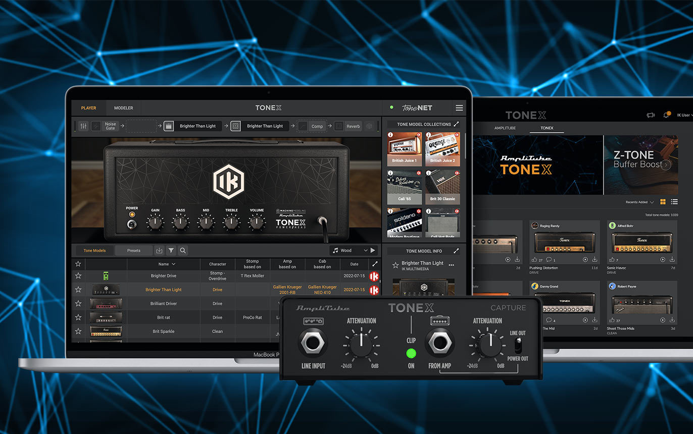 「AmpliTube TONEX CS」が無料公開 ～AIでアンプ・エフェクター