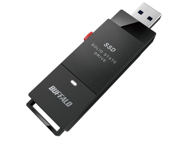 限定販売 BUFFALO USB3.1Gen1 ： ポータブルSSD SSD-PG1.9U3-B [最