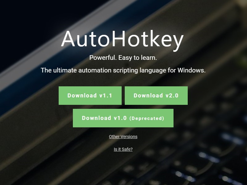 instaling AutoHotkey 2.0.10