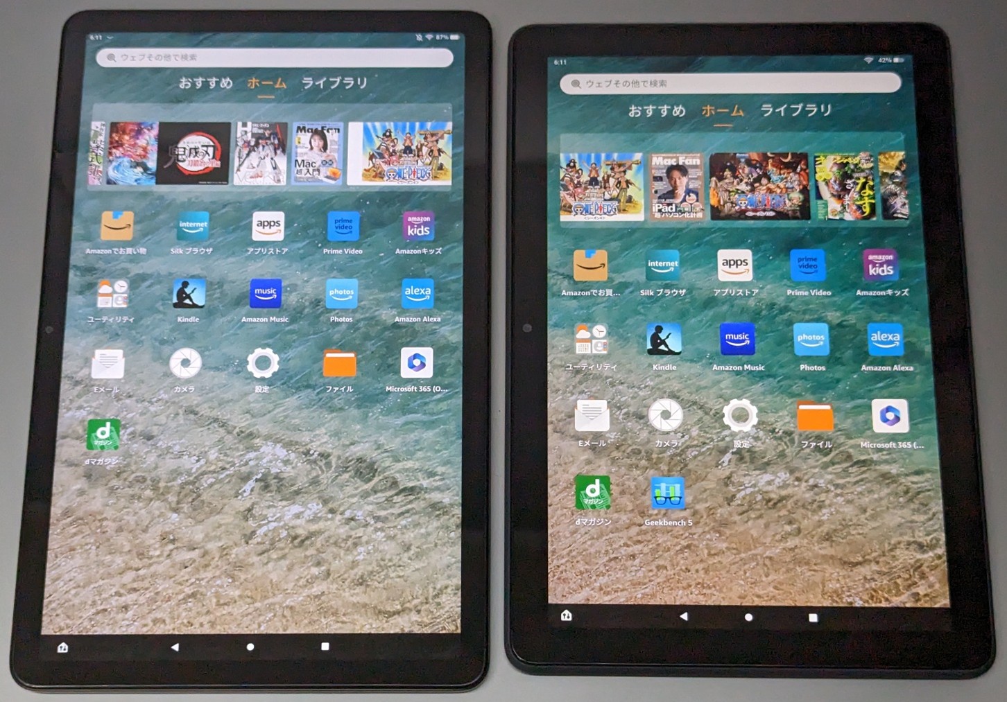 ほぼ未使用　fire hd10plusタブレット　専用ケース付