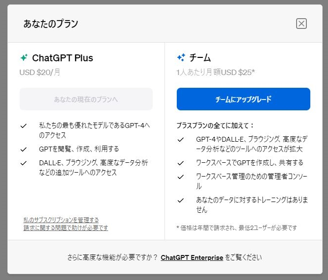 [B! ChatGPT] ChatGPT Enterpriseの下位互換？ ChatGPTに新有料プラン「Team」が追加／デフォルトでデータ ...