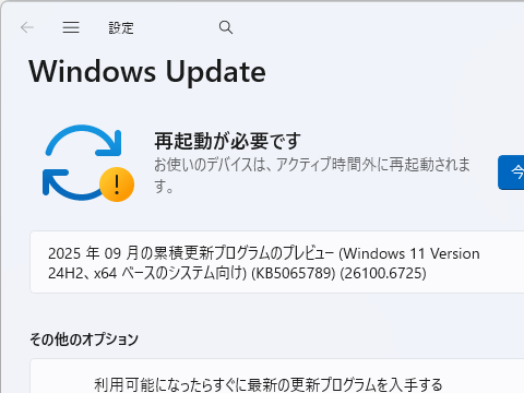 Windows 11 24H2のプレビューパッチ「KB5065789」公開、9月分が Windows 11 24H2のプレビューパッチ「KB5065789」公開、9月分が