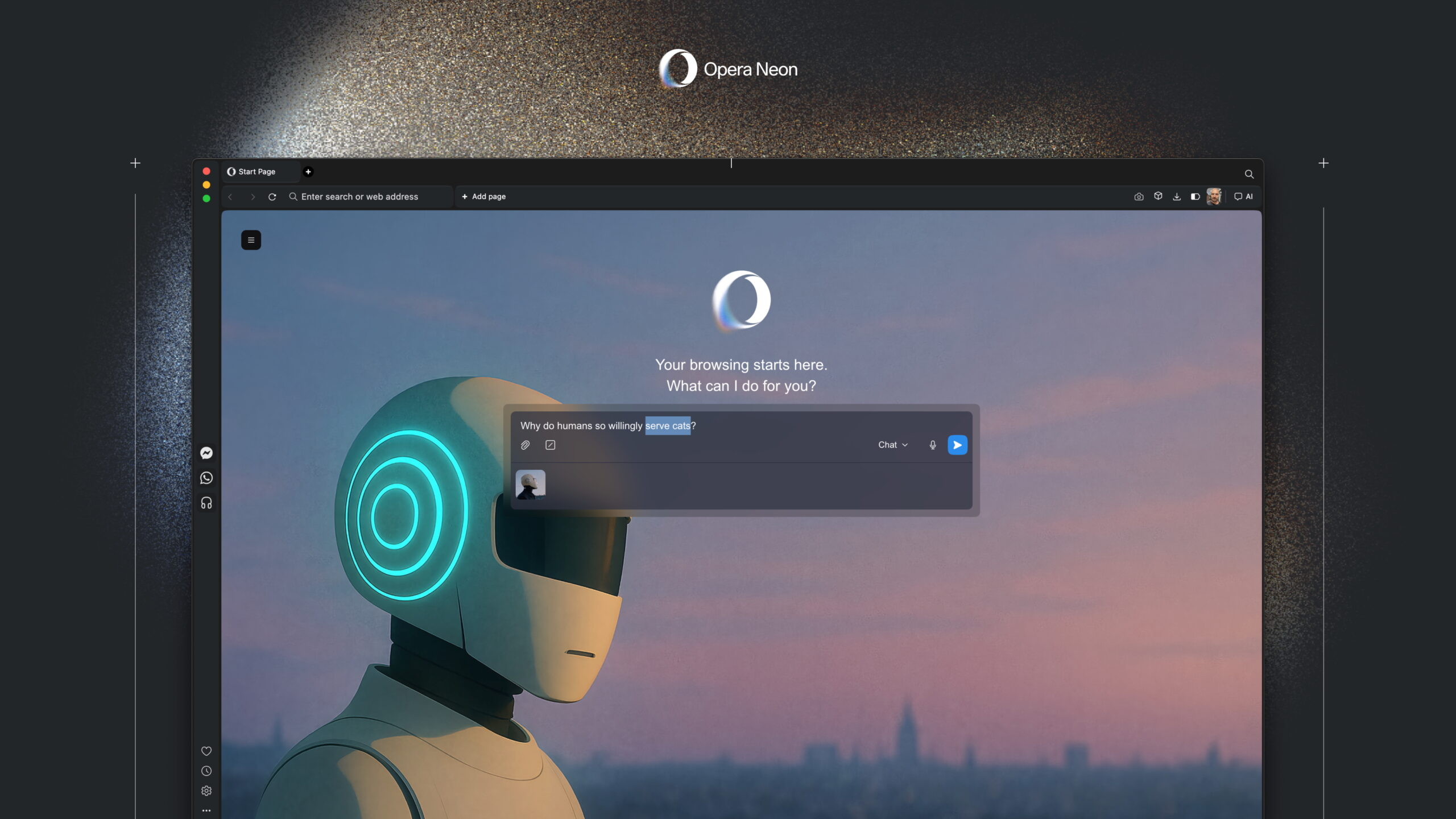 ai0802オーダーページ•*¨*•.¸¸♬ AIエージェントが操作するWebブラウザー「Opera Neon」がリリース - 窓の杜