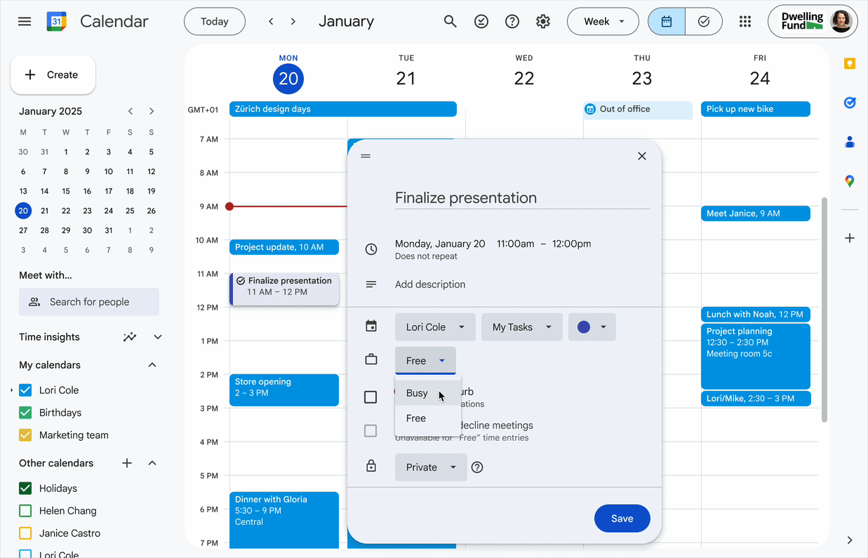 『この時間帯はこの作業をする』を「Google カレンダー」に登録可能に／タスクに開始時間と終了時間を設定して『タイムブロッキング』的な使い方ができる