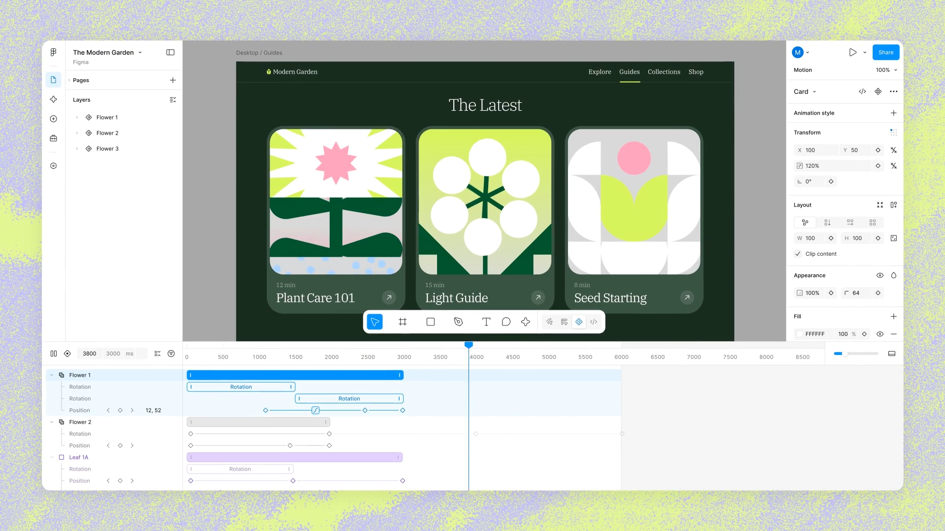 「Figma」にキャンバス内のタイムラインでUIの動きを制御できる「Figma Motion」搭載/オープンベータ版として提供、Figmaエージェントを使ったアニメーション化も可能