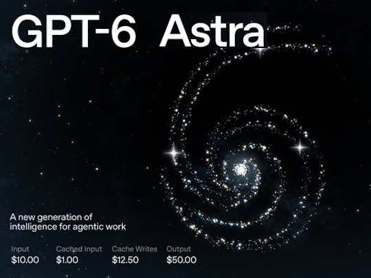 OpenAI、次世代モデル「GPT-6 Astra」を発表 ～「PCでできることは、すべて代行できる」／科学研究、ビジネス業務、高度な数学、コンピューター操作などの分野で新境地を拓く
