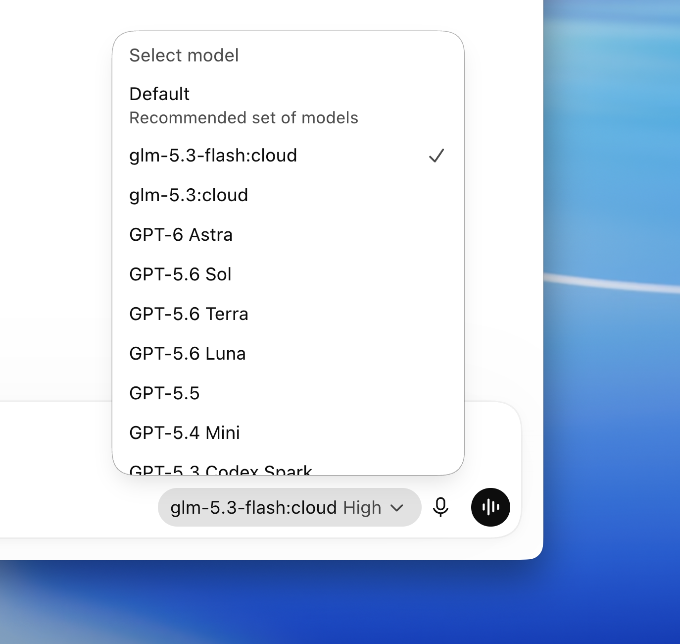 LLMのローカル実行ツール「Ollama」v0.34、「ChatGPT」デスクトップアプリに対応／「ChatGPT」（Codex）アプリでオープンモデルを選択可能。ただし……