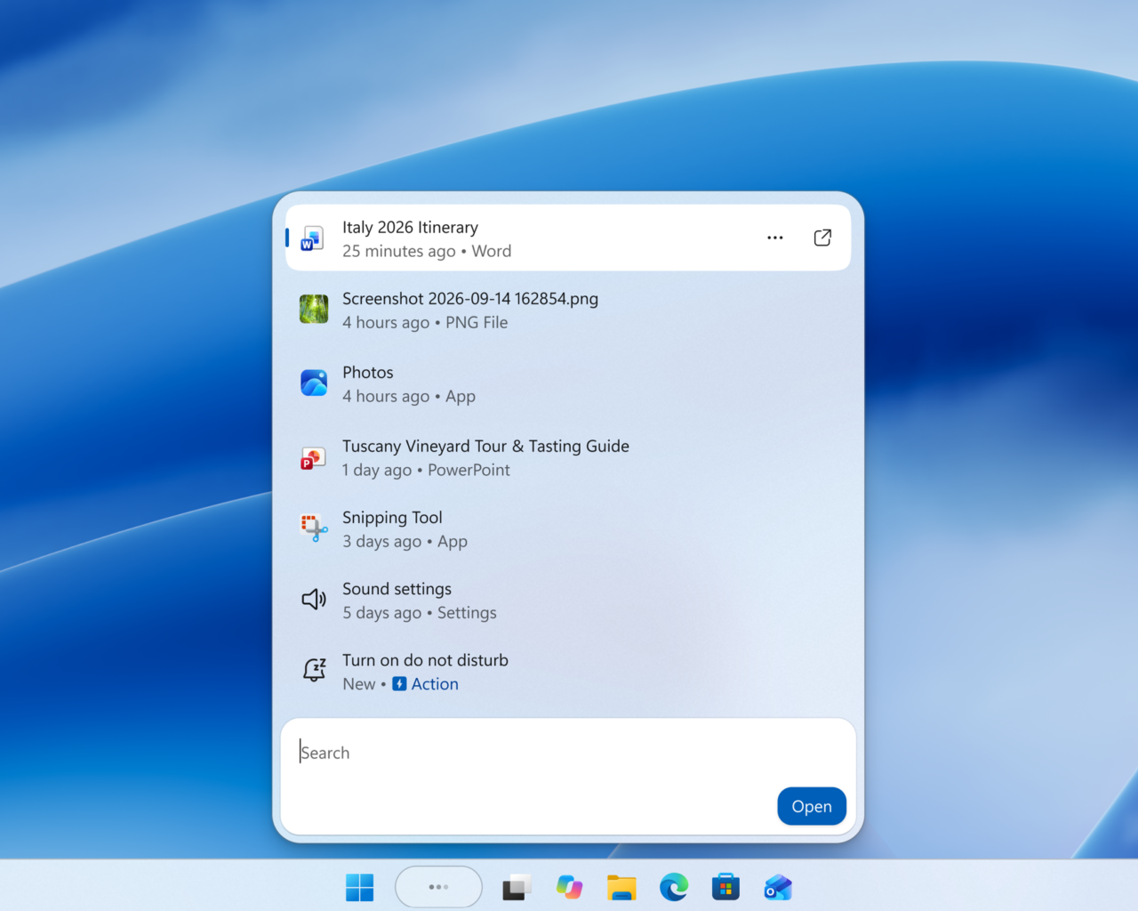 プレビュー版Windows 11で新しい「Windows Search」のテストが開始、「WinUI 3」で軽快に/周辺機器のバッテリー残量をまとめてチェックできるウィジェットも登場