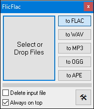 Flicflac Audio Converter シンプルな操作が魅力のメディア変換ソフト