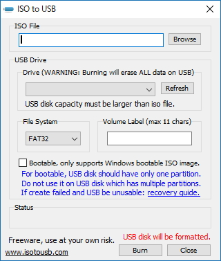 servet springen logboek ISO to USB」ISOイメージをUSBメモリへ書き込んでブータブルメディアを作成 - 窓の杜