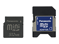 miniSDメモリカード（512MB）